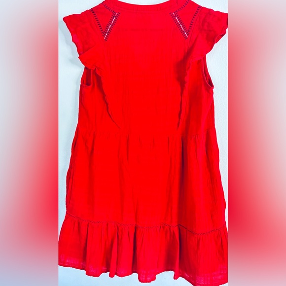 Knox Rose Red Embroidered Sleeveless Dress. Size M. - Picture 5 of 9